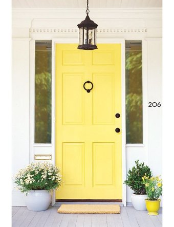 yellow front door