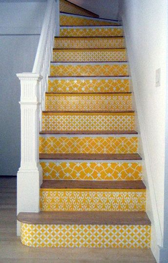 yellow stairs